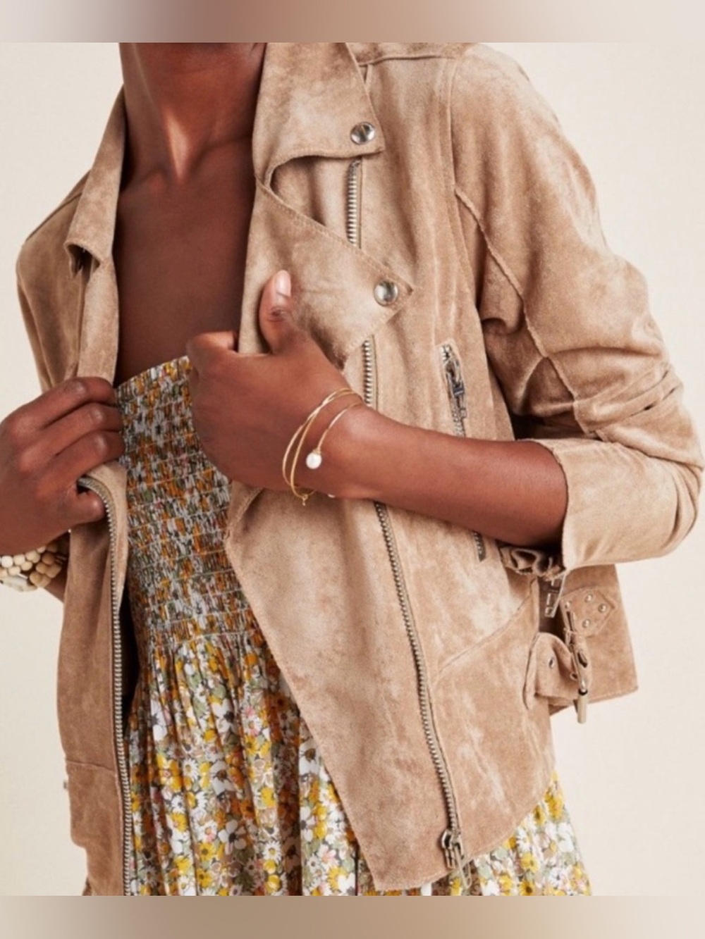Elliot Sueded Moto Jacket by Blank NYC